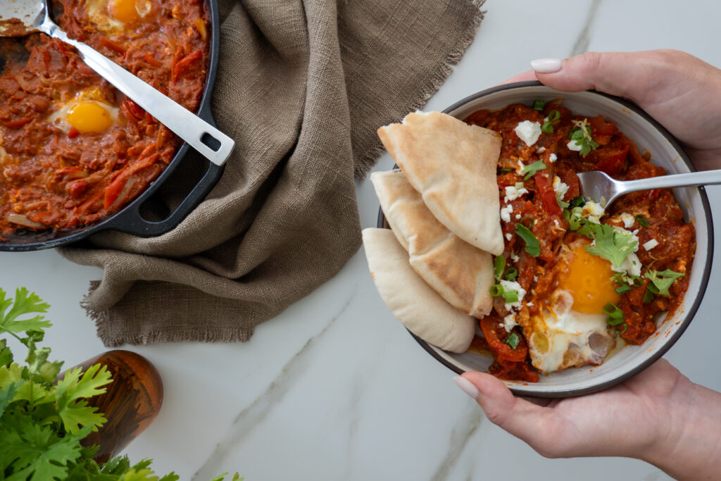 Shakshuka - today, we’re bringing that magic straight to your kitchen with Shakshuka: a vibrant North African recipe that’s as perfect for a slow weekend brunch as it is for a cozy weeknight dinner.